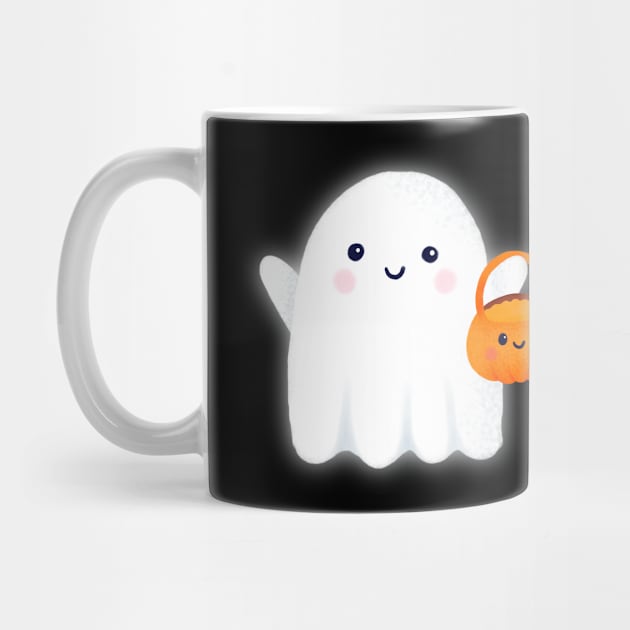 Cute Halloween Ghost by lisanisafazrin